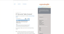 Desktop Screenshot of blog.expressionplot.com